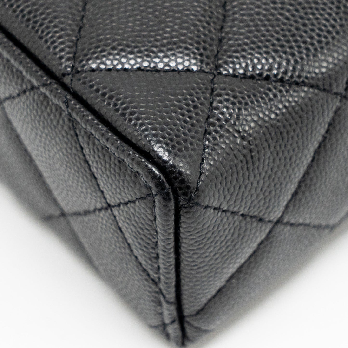 Chanel Top handle Vanity Bag with Chain Caviar Black GHW (Microchip)