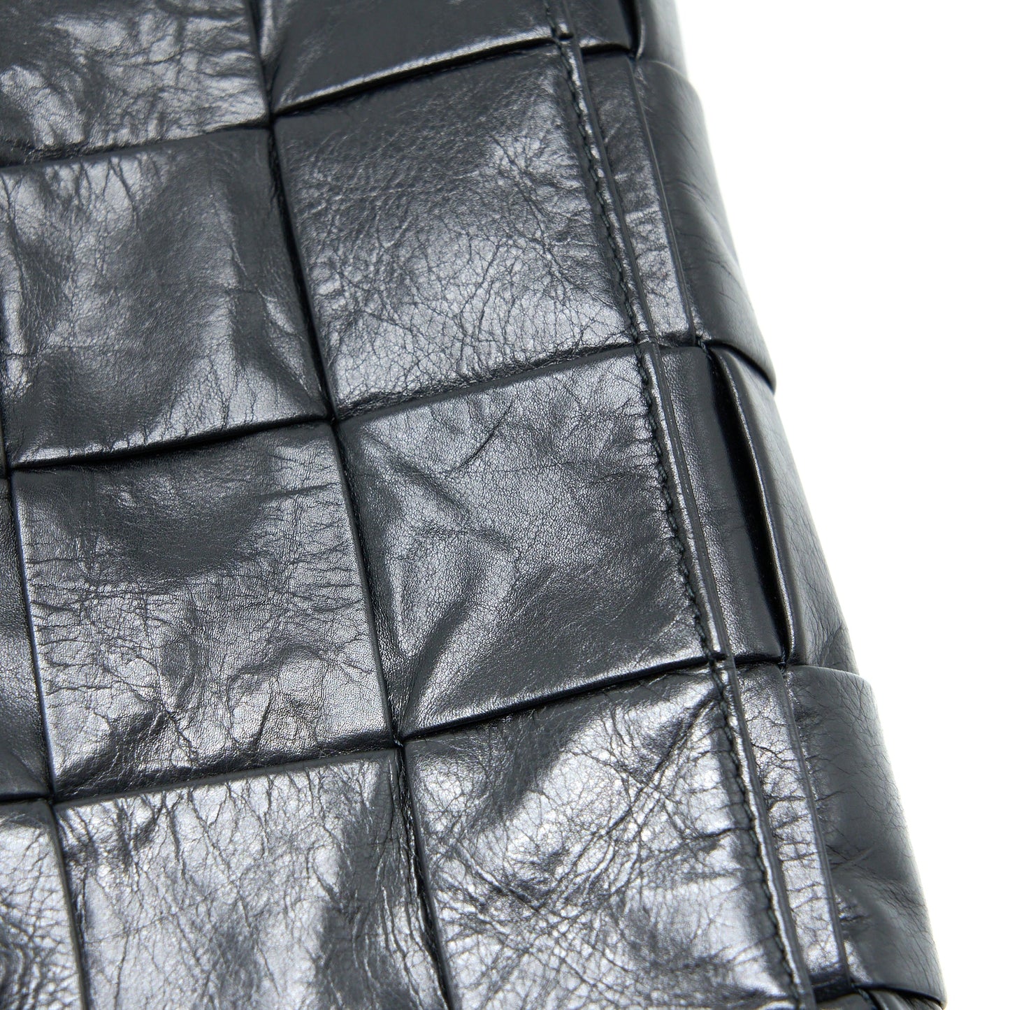 Bottega Veneta Cassette Bag Aged Calfskin Black SHW
