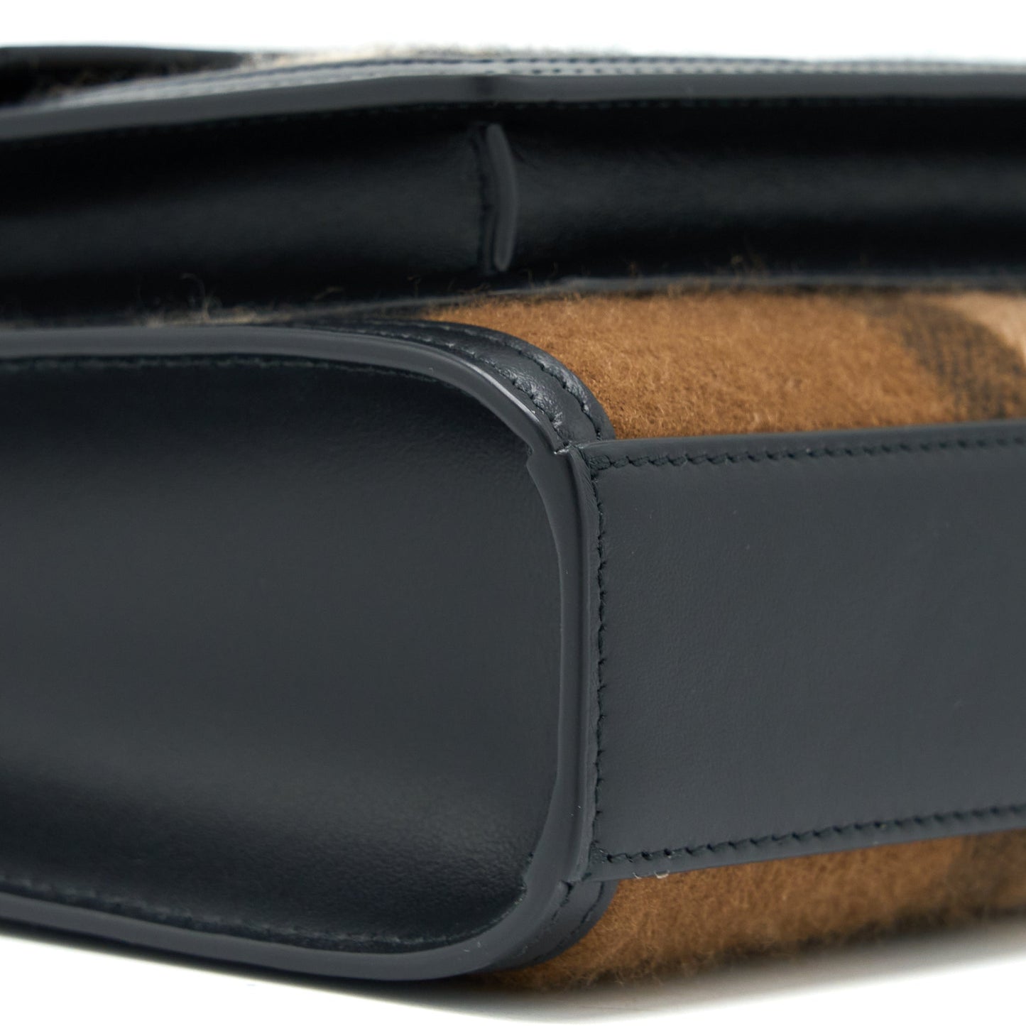 Burberry Check Pocket Bag Cashmere/ Leather GHW
