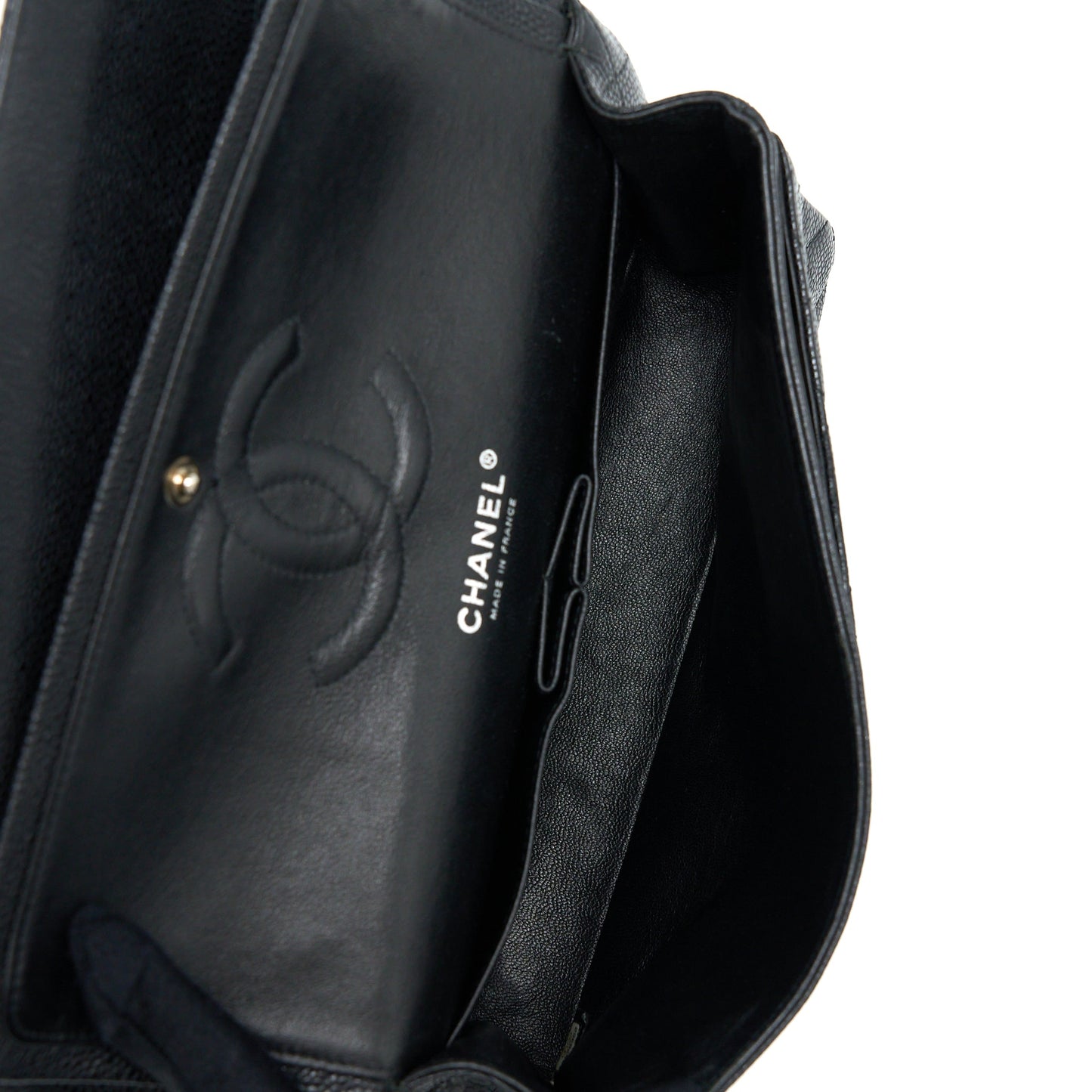 Chanel Medium Classic Double Flap Bag Caviar Black SHW