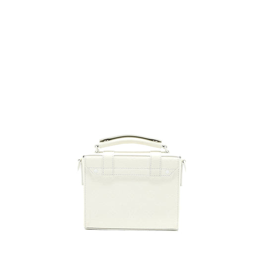 Louis Vuitton Scarecrow Printed Flap Bag Calfskin White with White Hardware