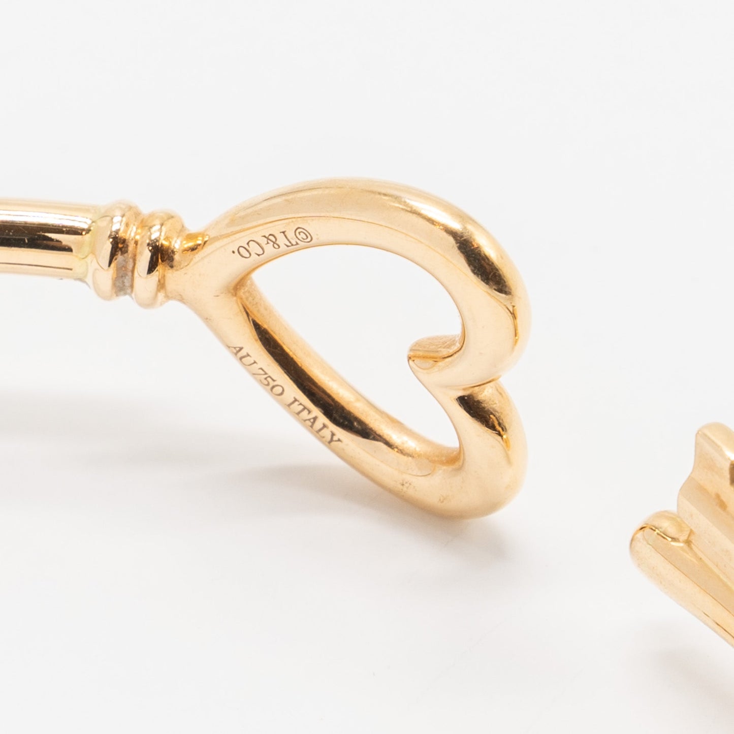 Tiffany size medium heart key wire bracelet rose gold