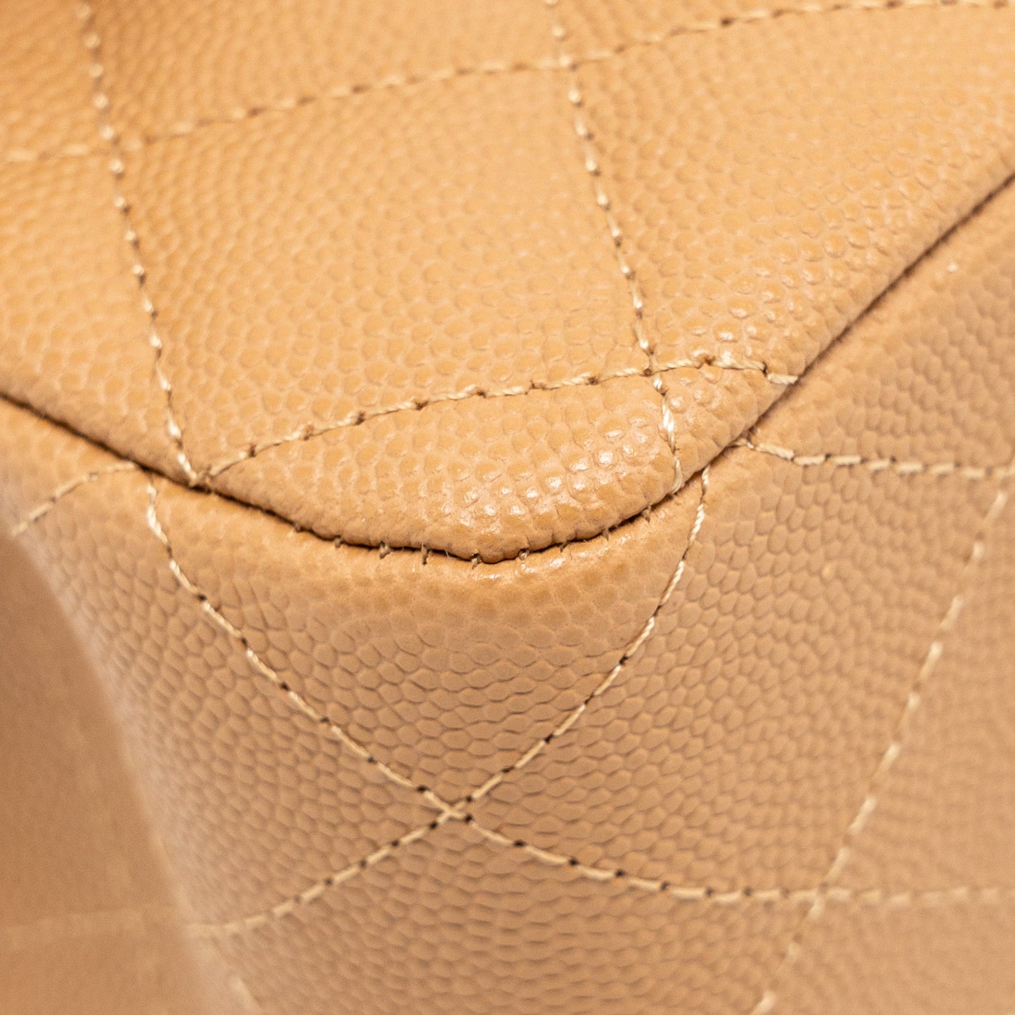 Chanel Medium Classic Double Flap Bag Caviar Caramel LGHW(microchip)