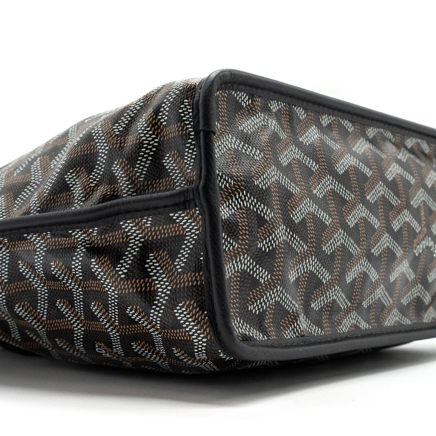 GOYARD Anjou mini bag canvas/calfskin black SHW