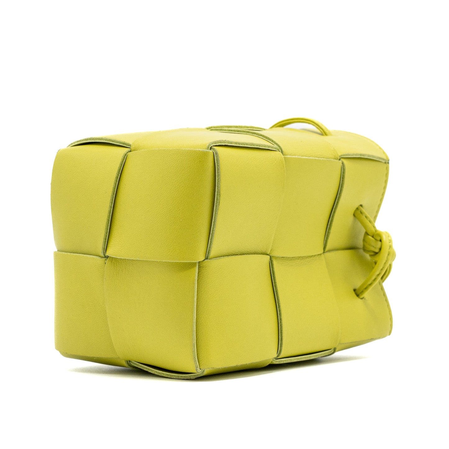 Bottega Veneta Mini Cassette Bucket Bag Lambskin Yellow