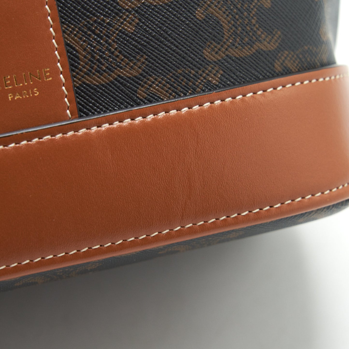Celine Small Bucket Gold Triomphe