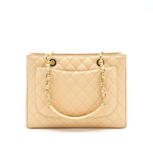 Chanel Grand Shopping Tote Bag Beige with GHW