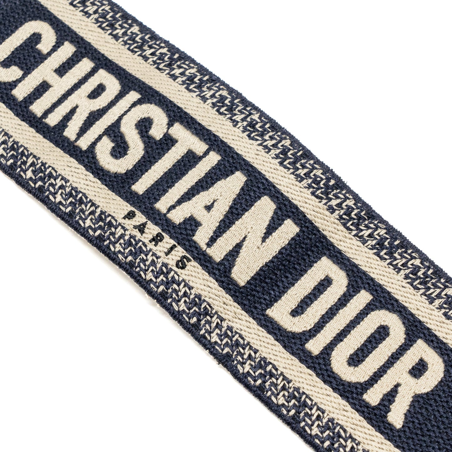 DIOR Shoulder Strap Oblique Canvas Black/Navy GHW