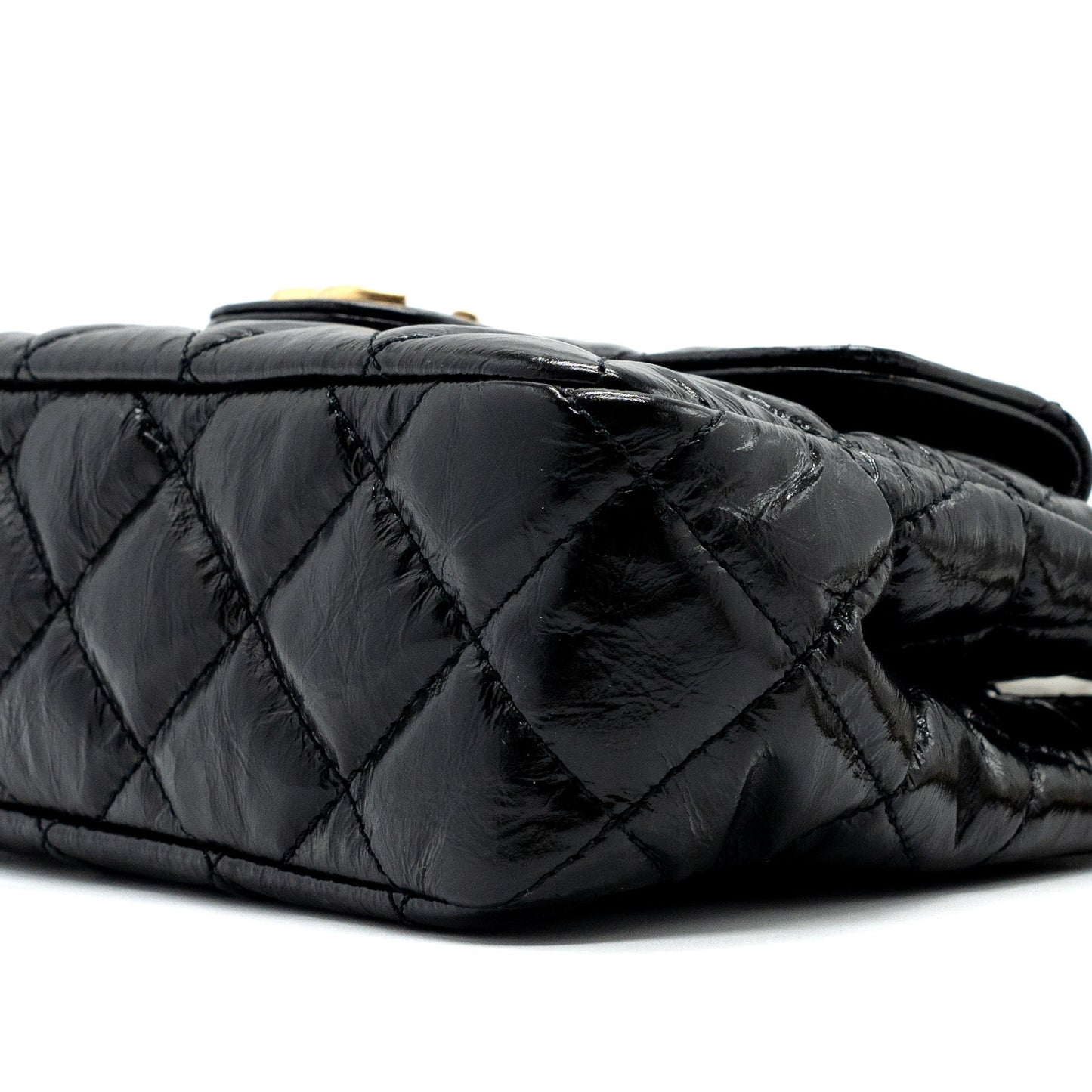 Chanel 23C Small HOBO Bag Shiny Calfskin Black GHW (Microchip)