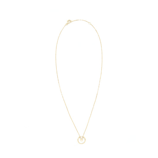 CARTIER AMULETTE DE CARTIER NECKLACE XS MODEL WITH YELLOW GOLD WHITE MOTHER-OF-PEARL