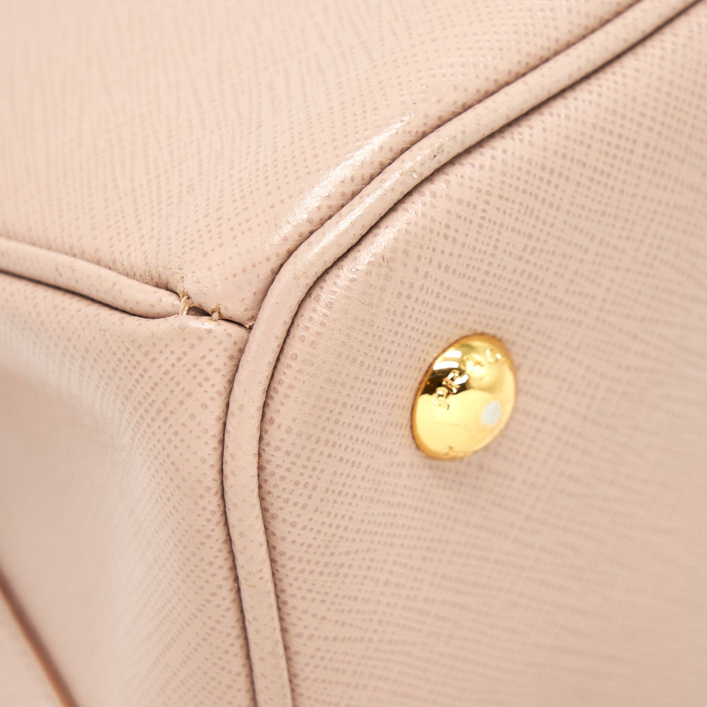 Prada Saffiano Tote Bag Beige GHW