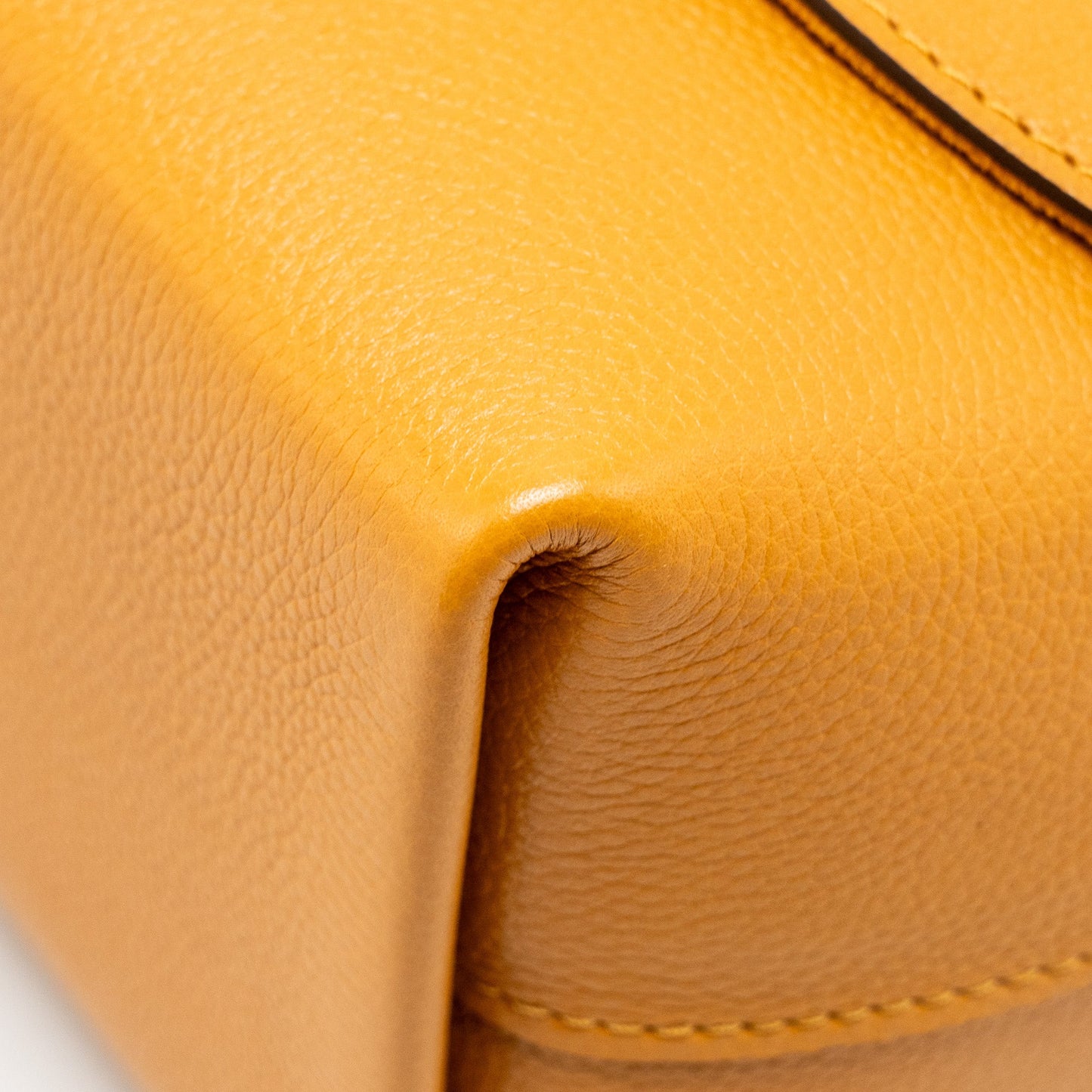Louis Vuitton Top handle flap bag calfskin yellow GHW