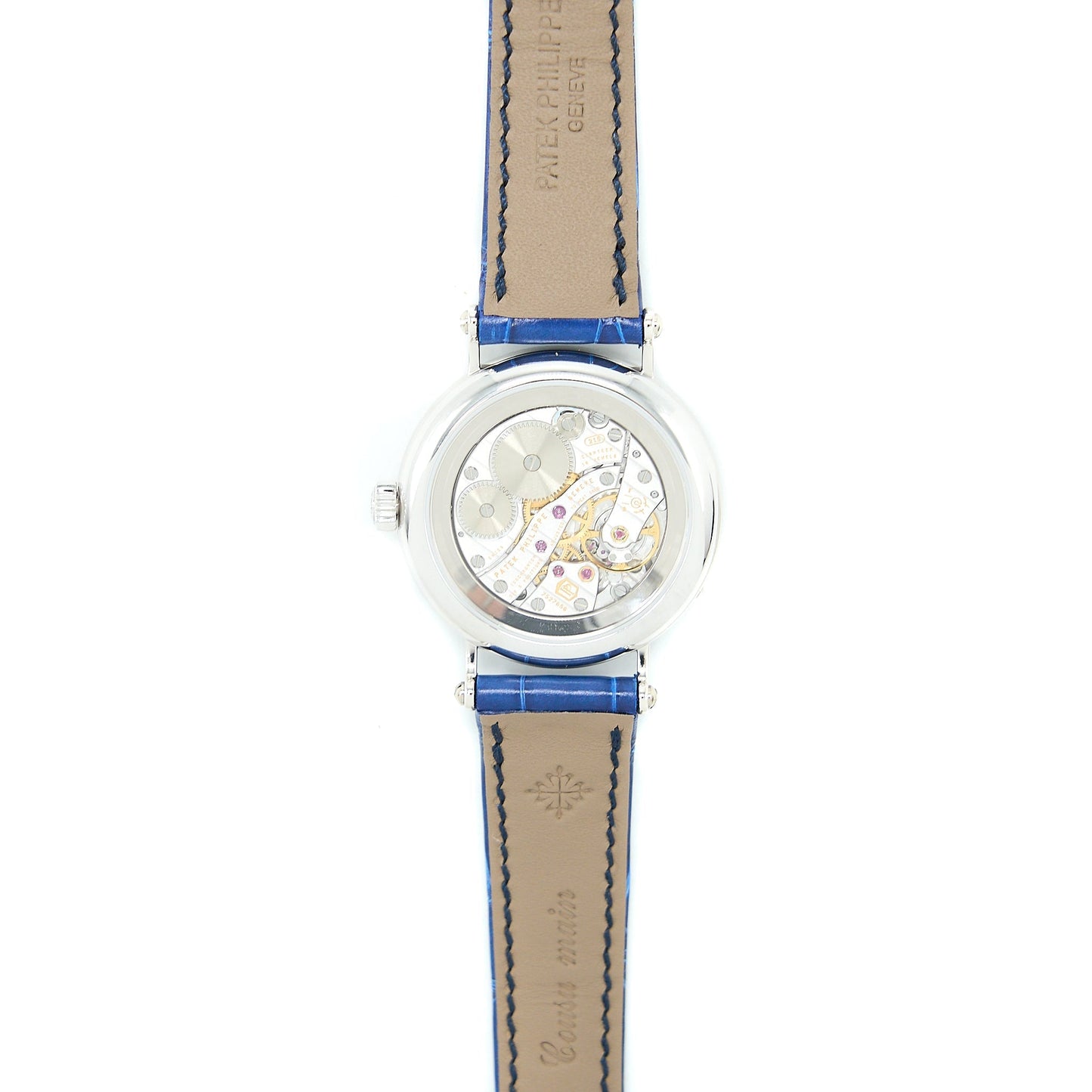 Patek Philippe 7121-200G-001 Complications 33MM White Gold Blue Sunburst Dial With Diamonds
