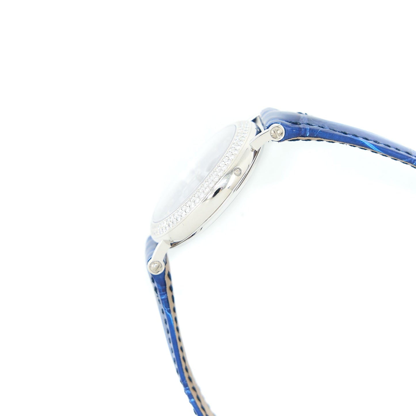Patek Philippe 7121-200G-001 Complications 33MM White Gold Blue Sunburst Dial With Diamonds