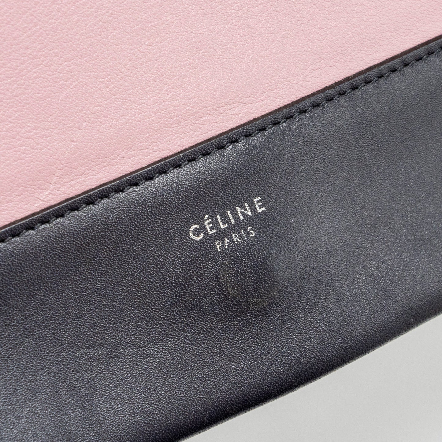 Celine Frame Bag Calfskin Pink/Grey SHW