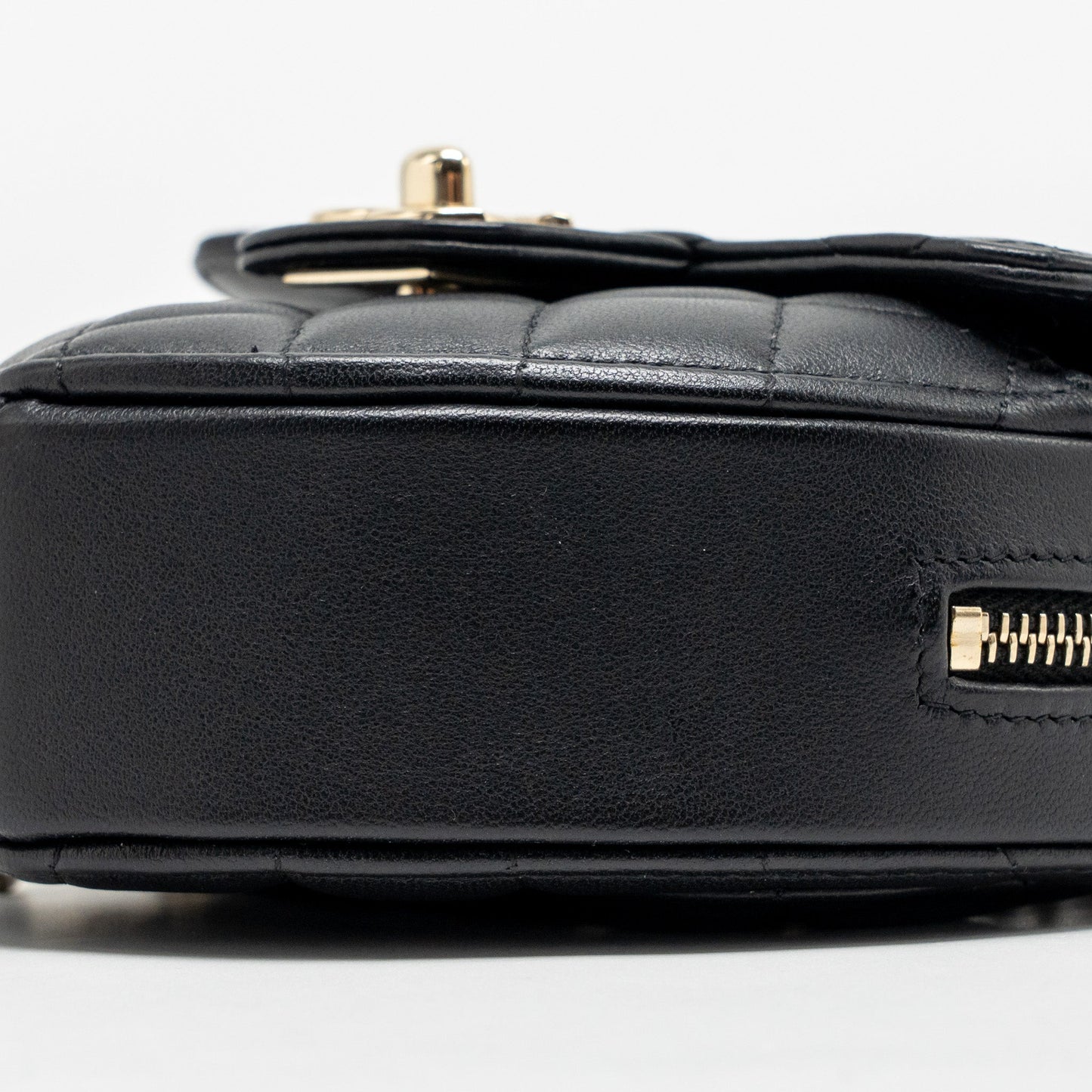 Chanel Small heart bag lambskin black LGHW