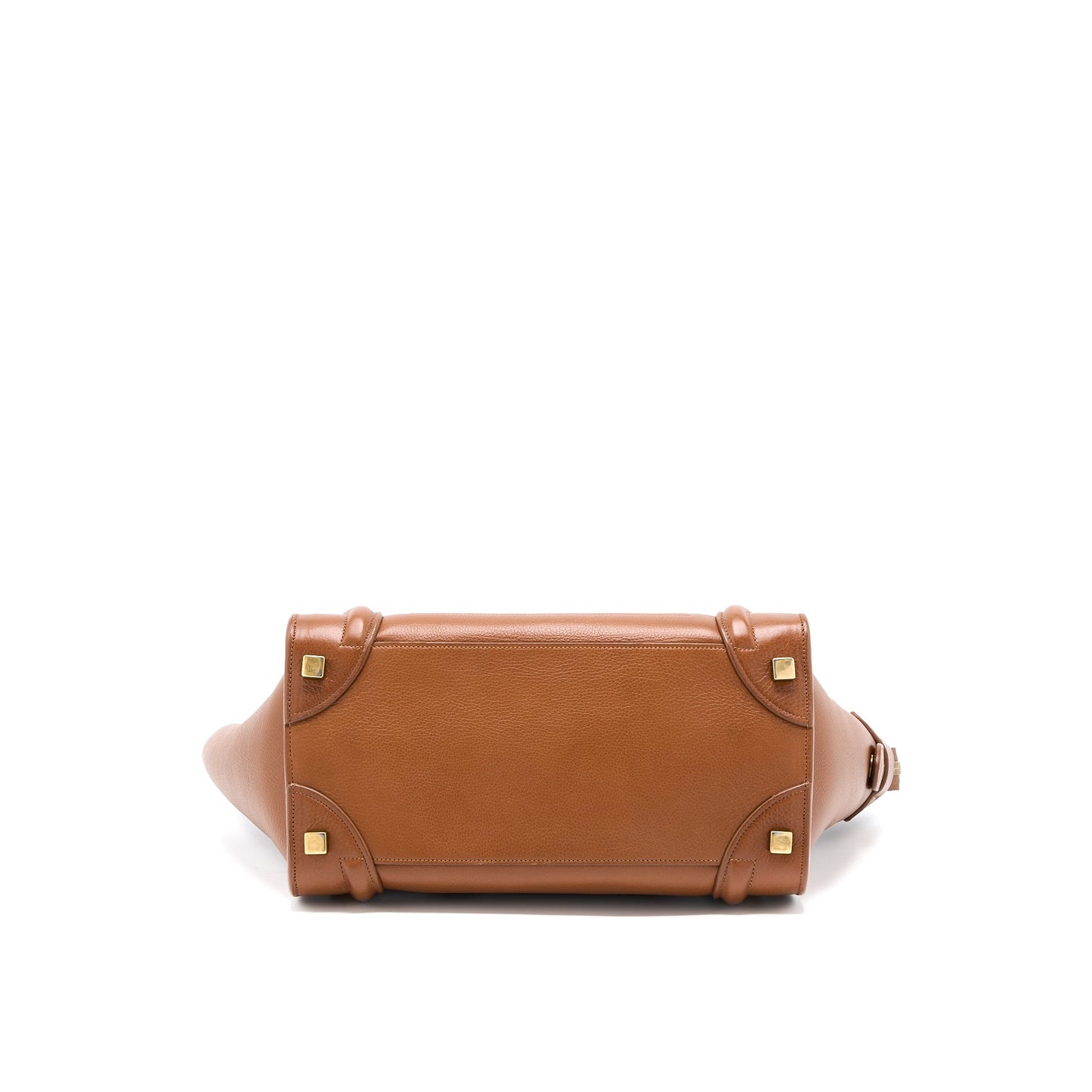 Celine Micro Luggage Bag Calfskin Brown GHW