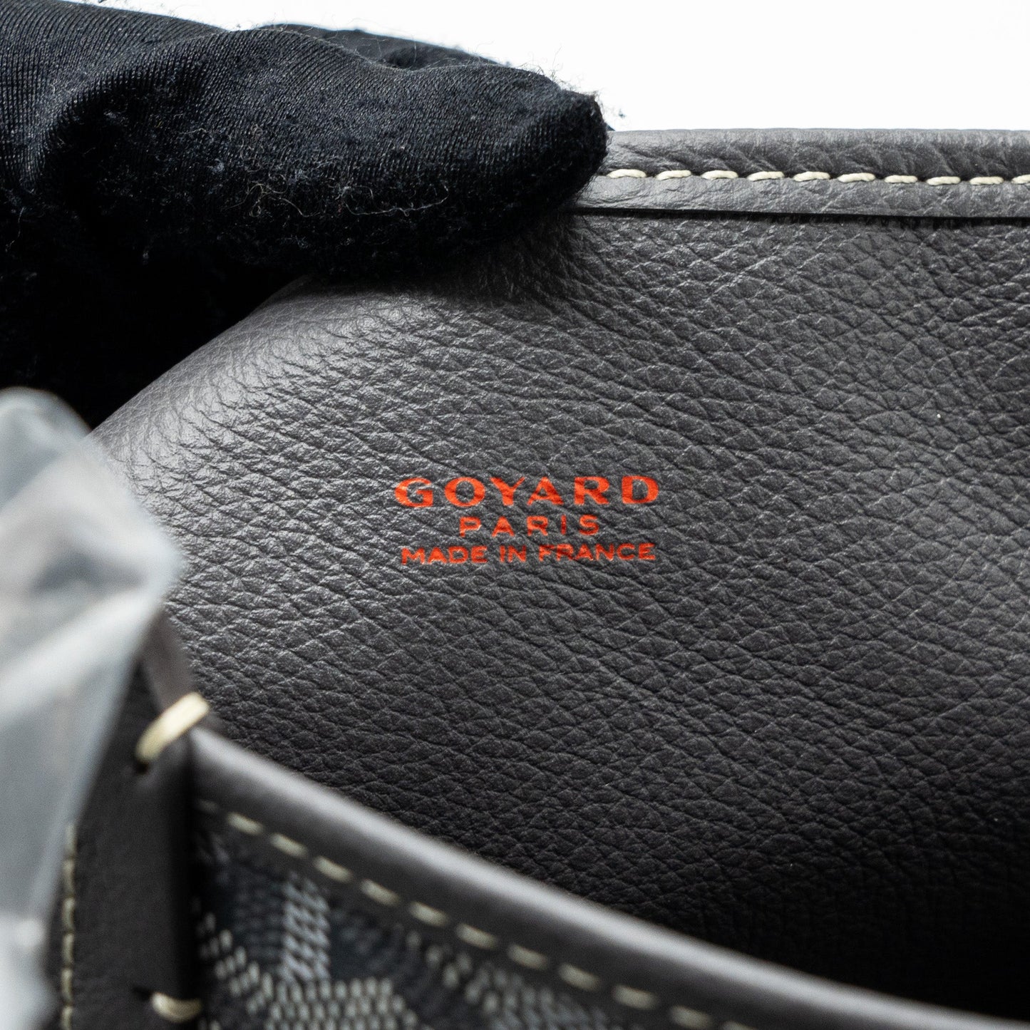 Goyard mini Anjou tote bag canvas / calfskin grey SHW