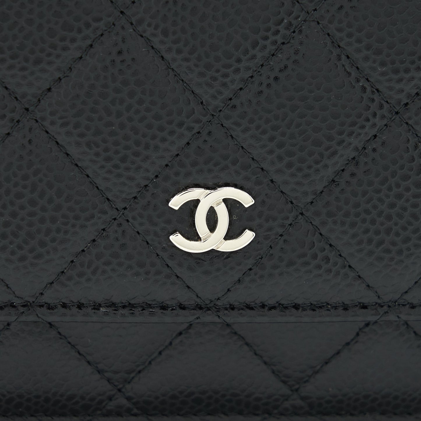 Chanel Classic Wallet On Chain Caviar Black SHW