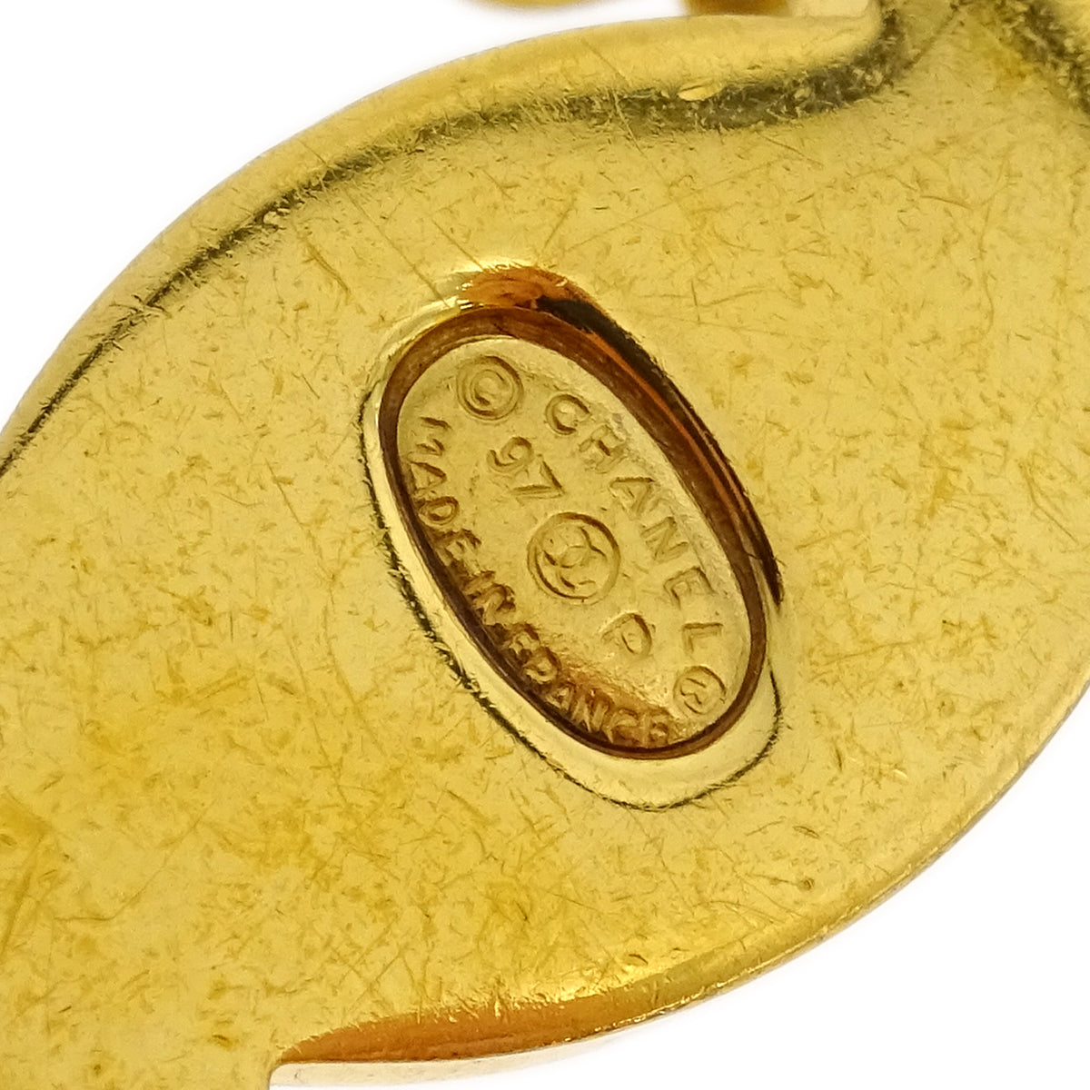 Luxury Chanel Turnlock Gold Chain Necklace Pendant 97P