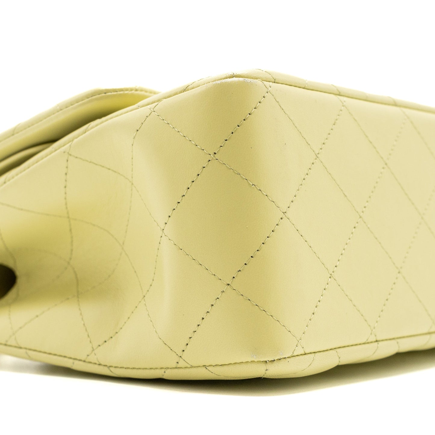 Chanel 23C jumbo classic double flap bag lambskin light green LGHW (microchip)