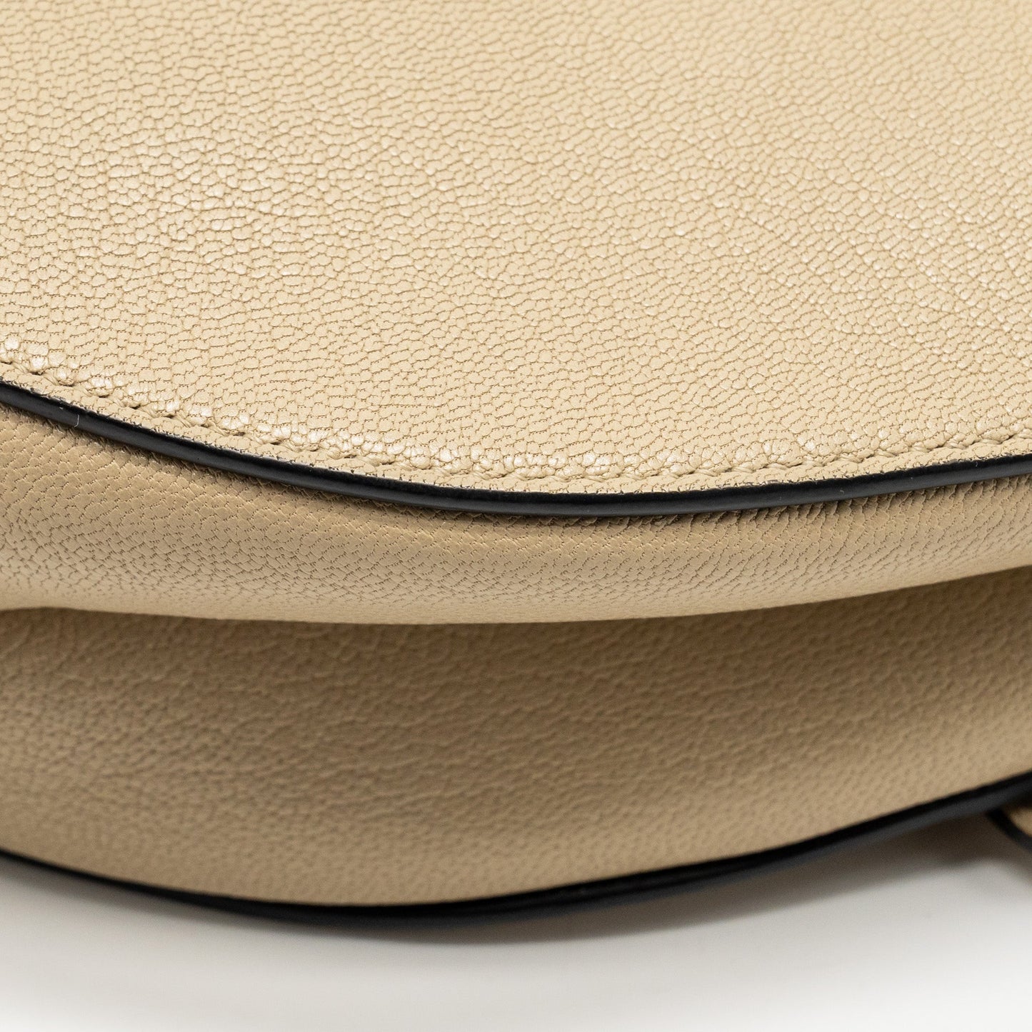 Dior Medium Saddle Bag Goatskin Beige GHW