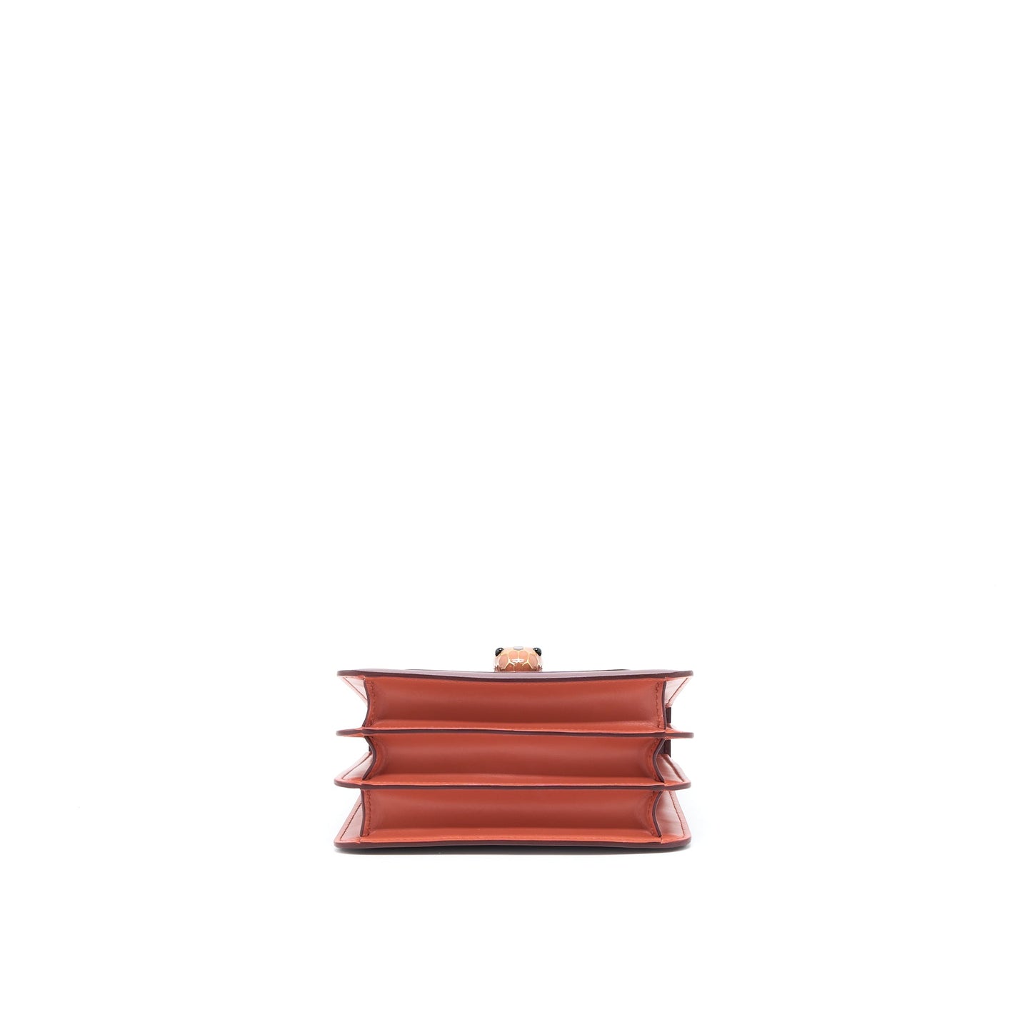 Bvlgari Serpenti Forever Top Handle Bag Calfskin Red
