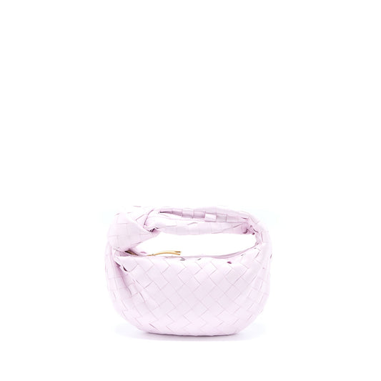 Bottega Veneta Mini Jodie Lambskin Pale Pink GHW