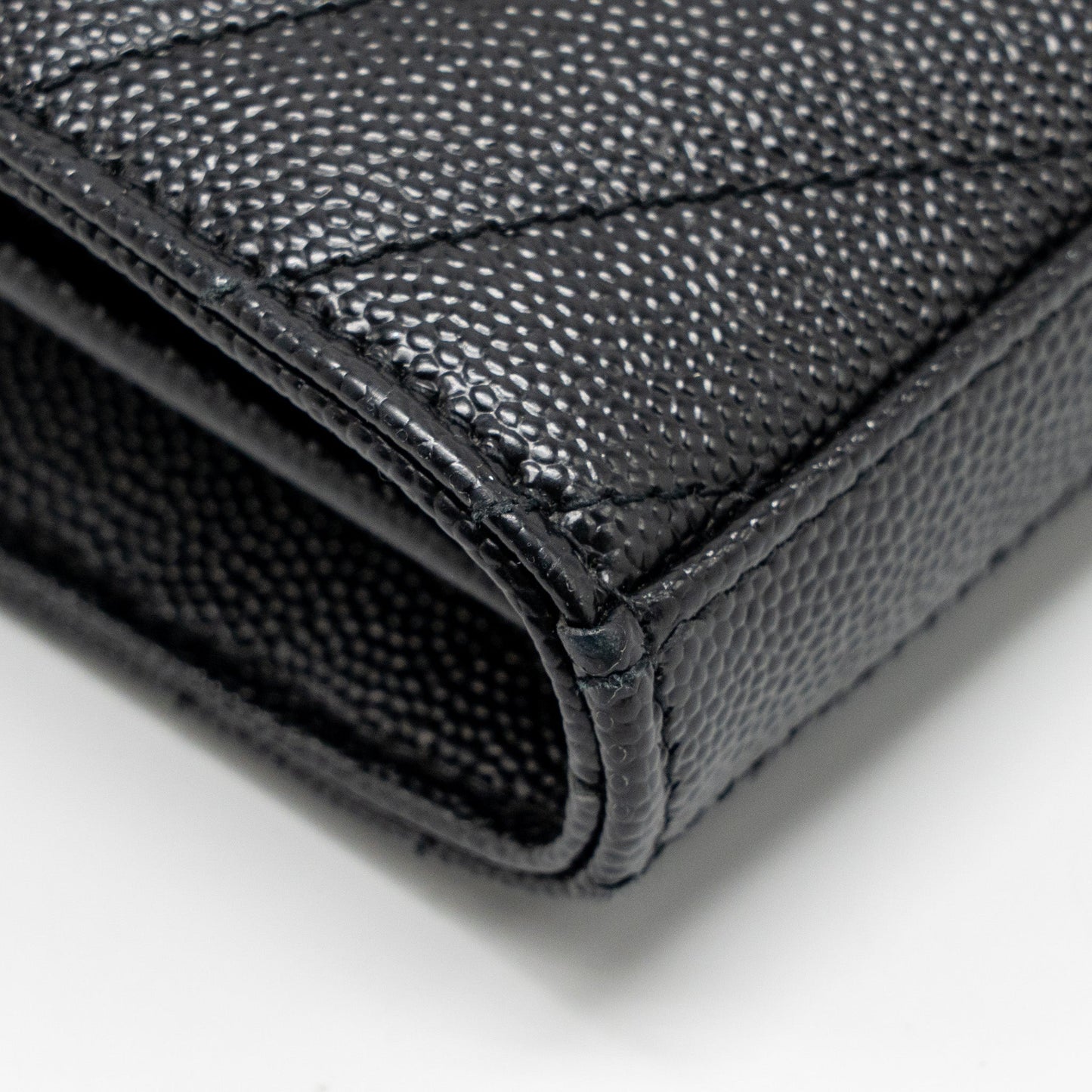 Saint Laurent/YSL Envelope Chain Wallet Calfskin Black SHW