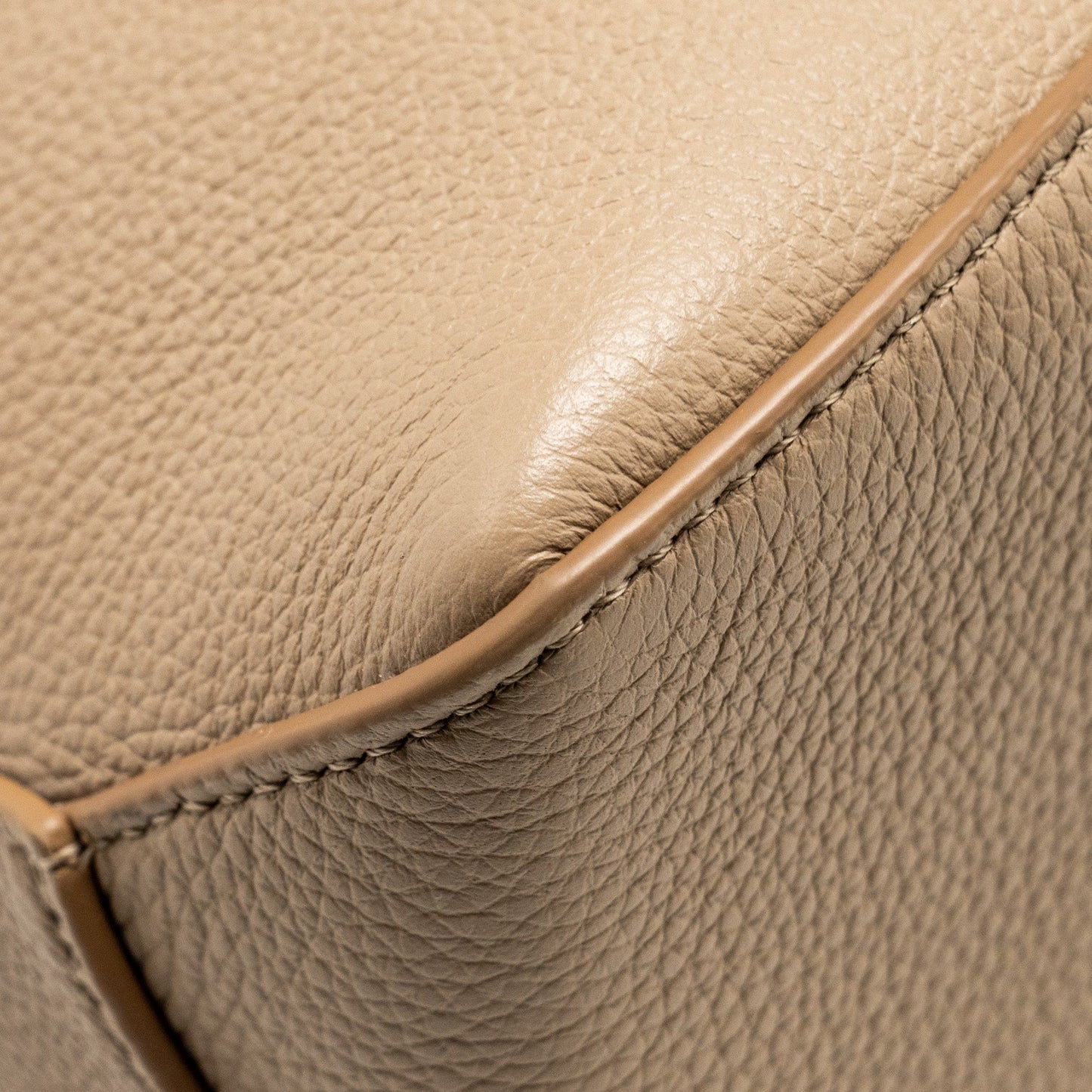 Loewe small puzzle bag grained calfskin sand GHW