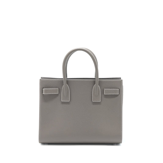 Saint Laurent Baby Sac De Jour Calfskin Grey SHW