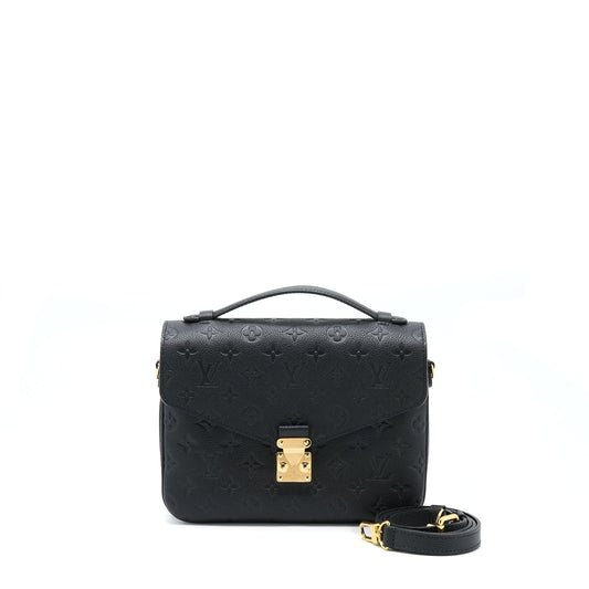 Louis Vuitton Pochette Métis Monogram Empreinte Black GHW