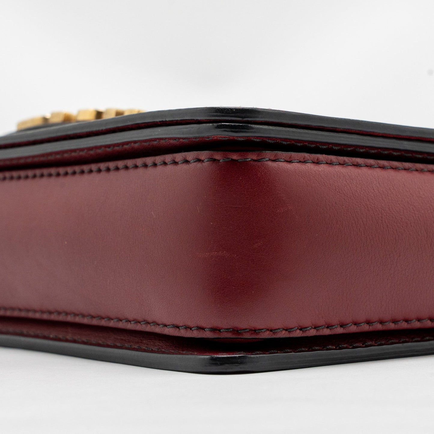 Dior Diorevolution Flap Bag Dark Red Calfskin GHW