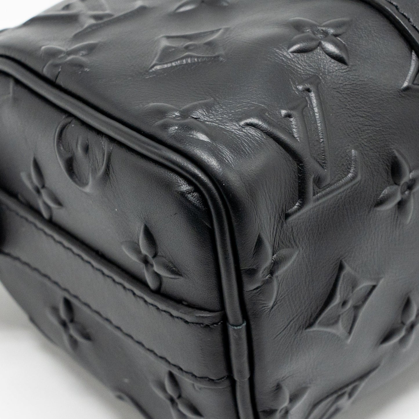 Louis Vuitton Keepall XS Monogram Seal Cowhide Leather So Black
