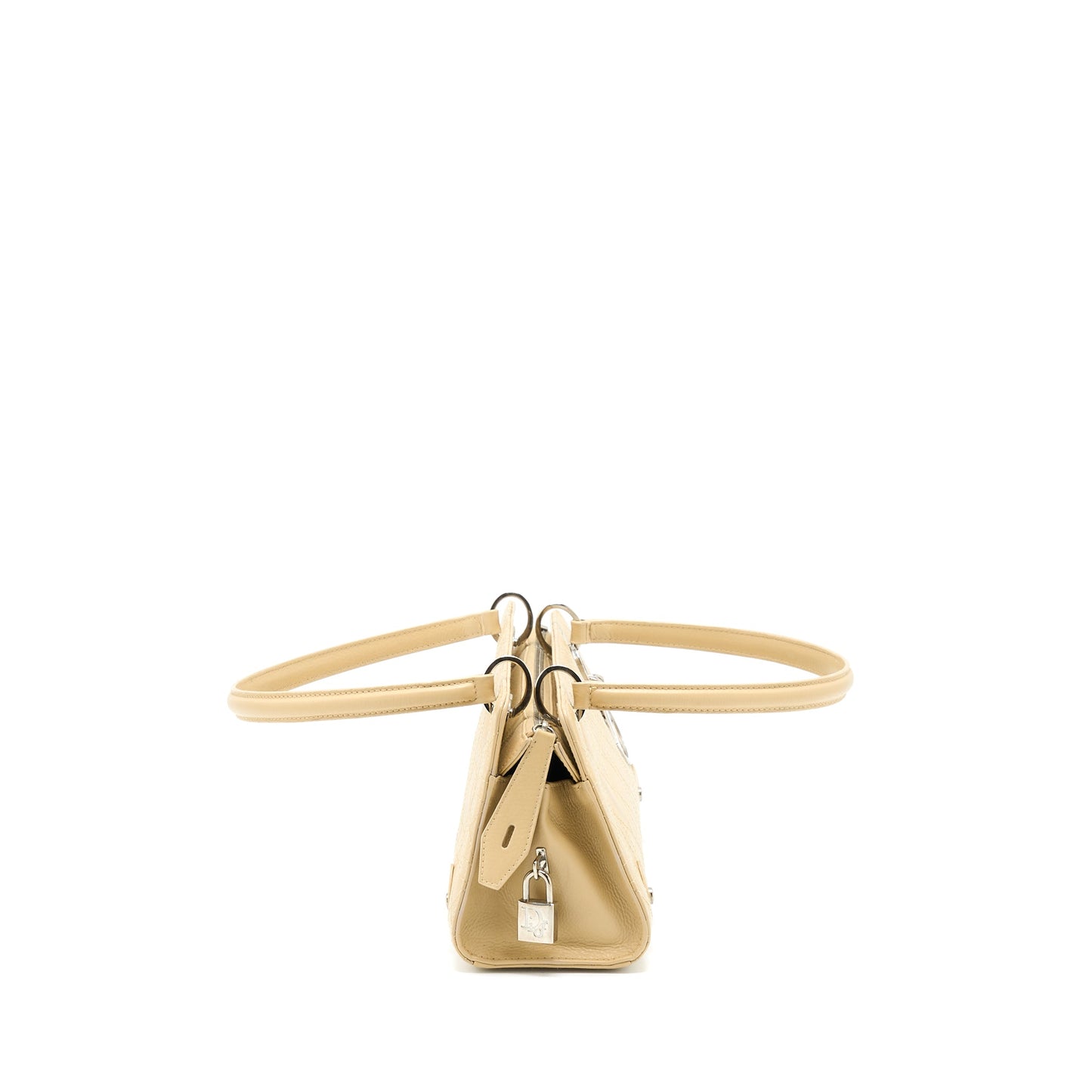 Dior Vintage Lady Dior Long Cuir Calfskin Beige SHW