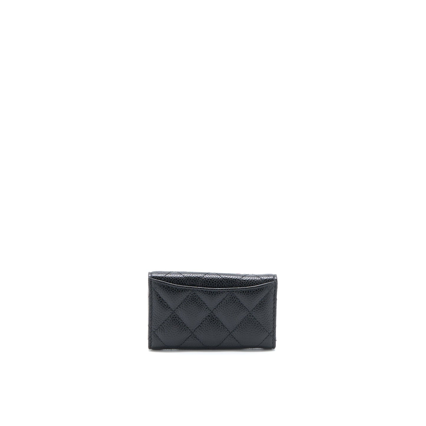 Chanel Flap Key Holder Caviar Black GHW
