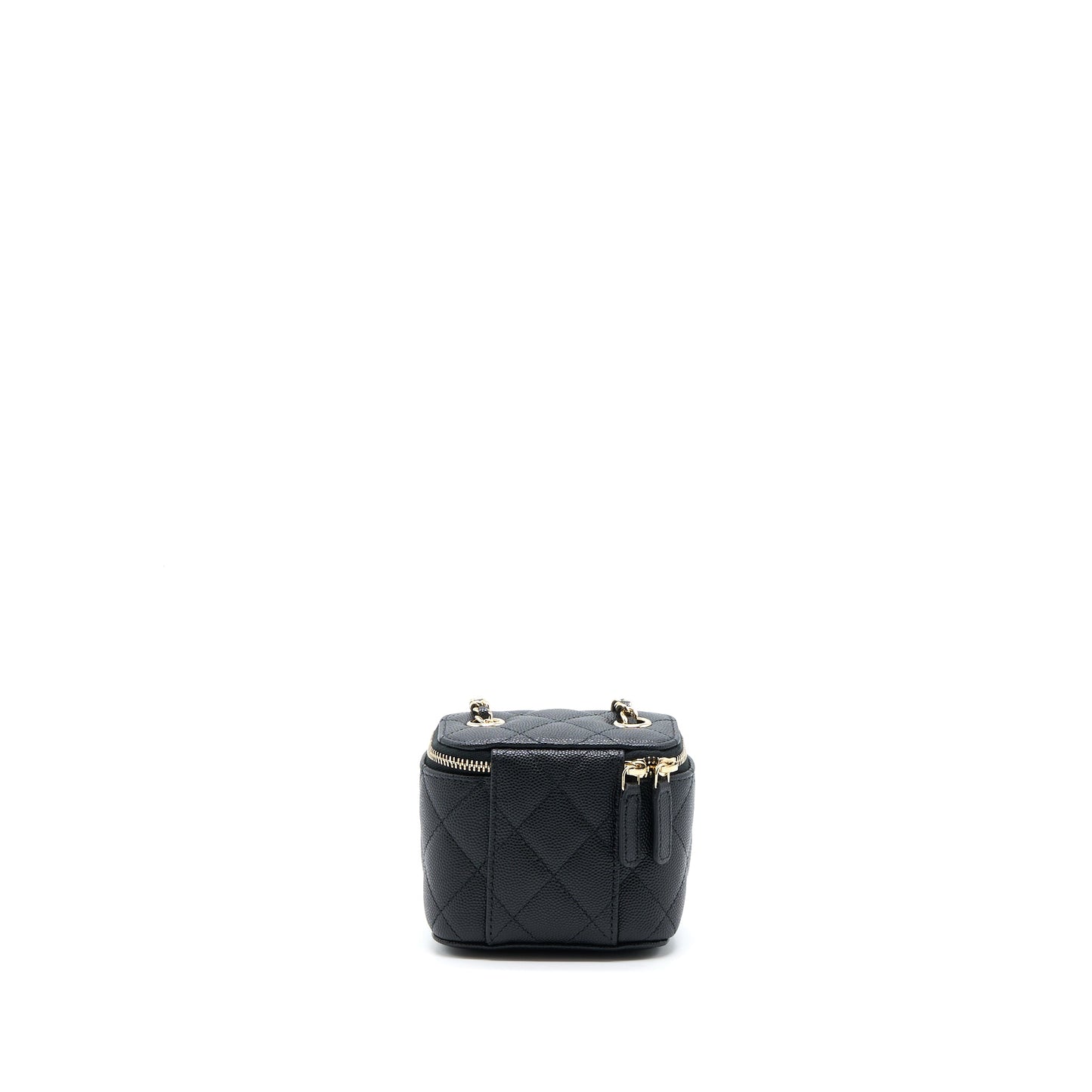 Chanel Mini Square Vanity Case Caviar Black LGHW