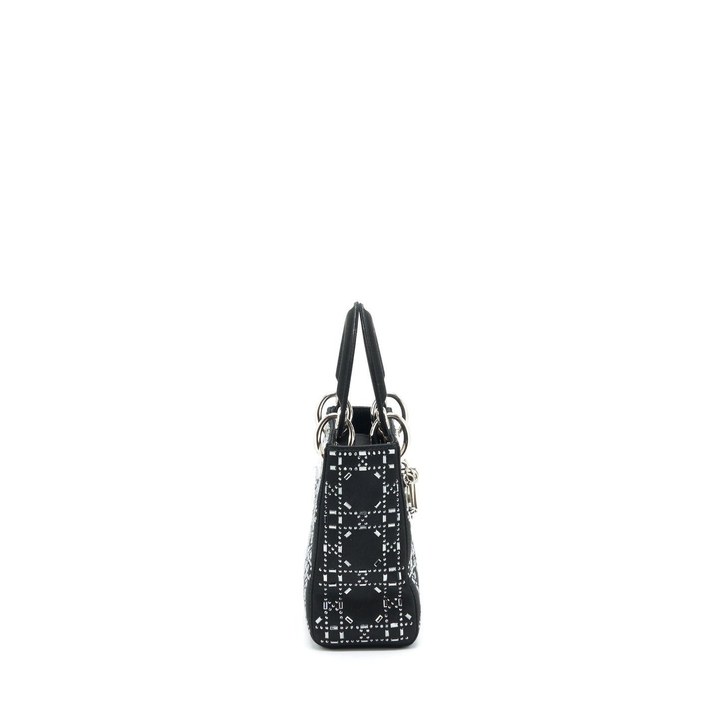 Dior Mini Lady Dior Satin Black With Crystal Black SHW
