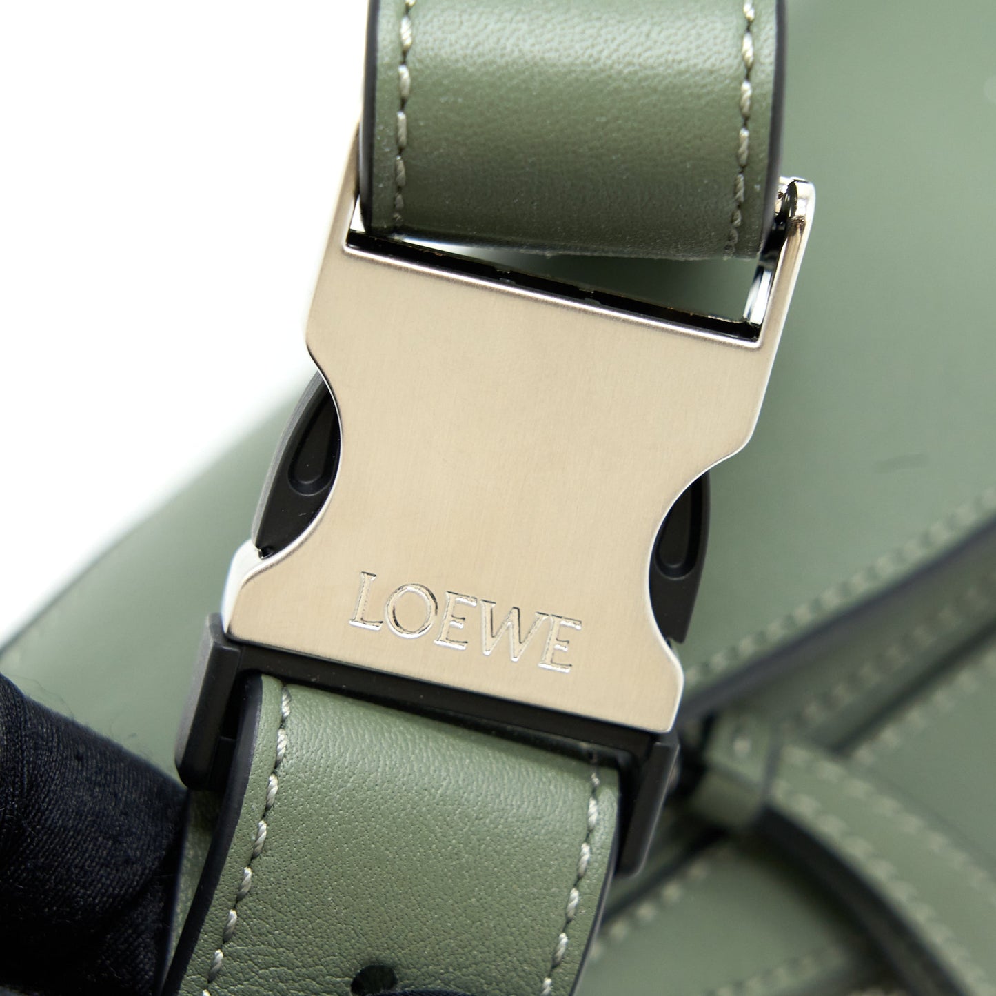 Loewe Mini Puzzle Bumbag Calfskin Dark Sage SHW