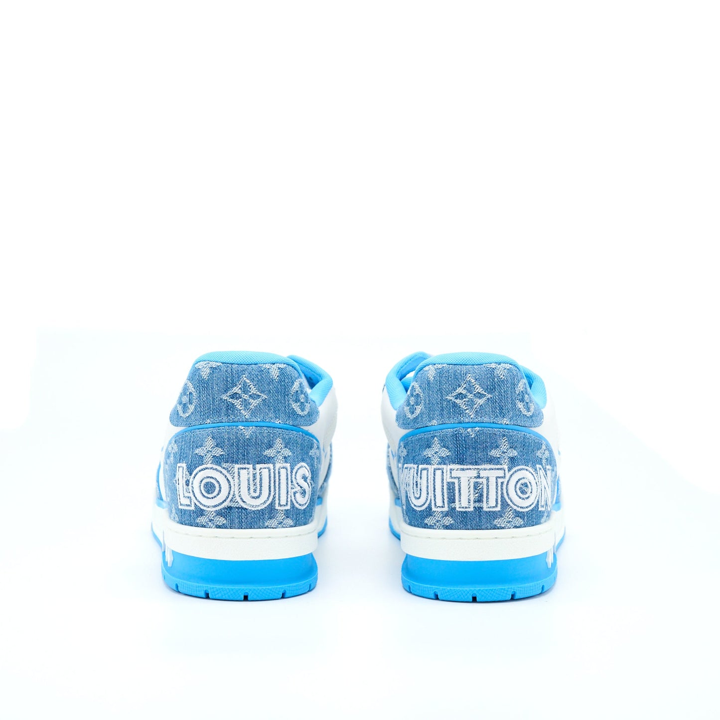 Louis Vuitton Size 10 Trainer Limited Edition Denim Light Blue