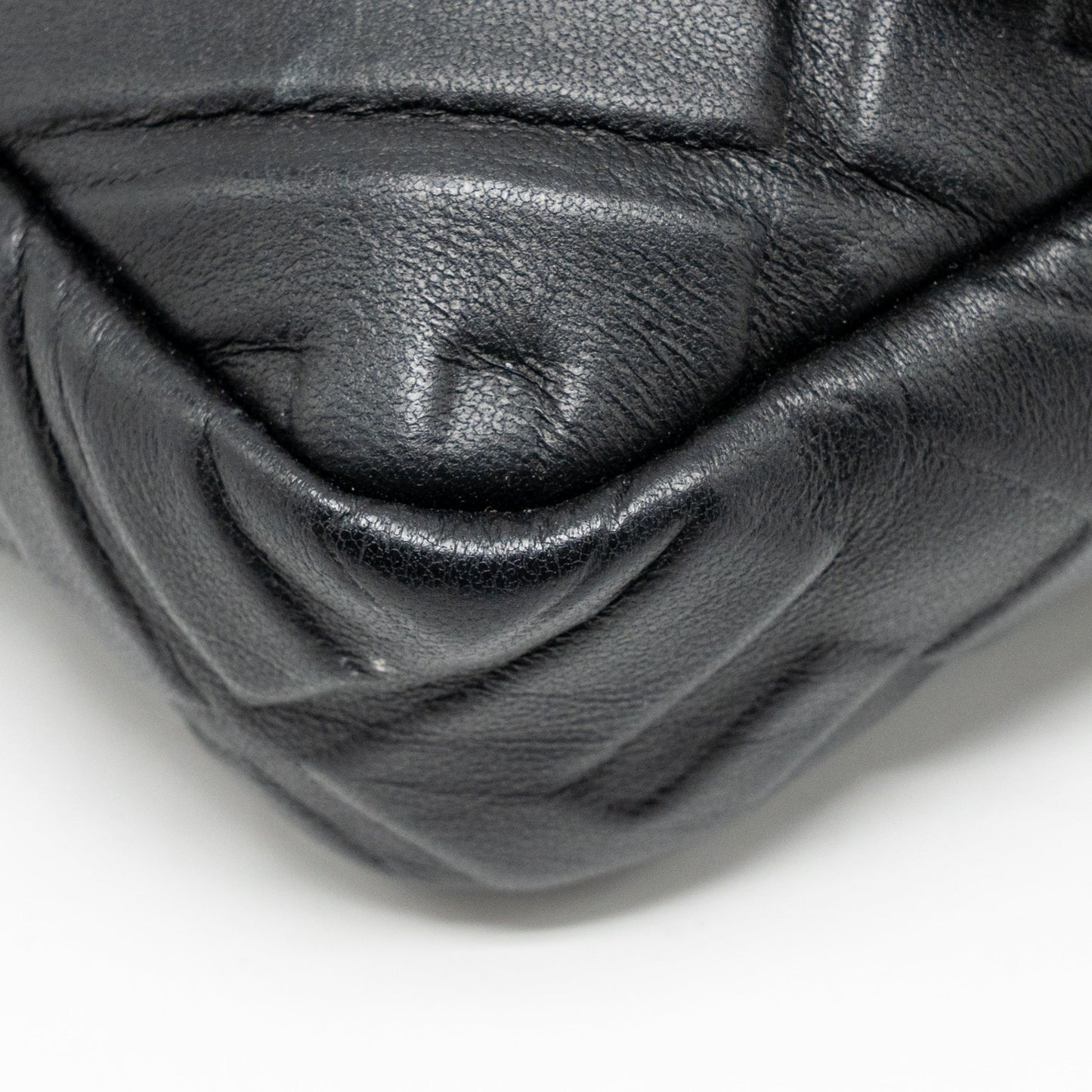 Fendi Mini Baguette Bag FF Motif Lambskin Black GHW