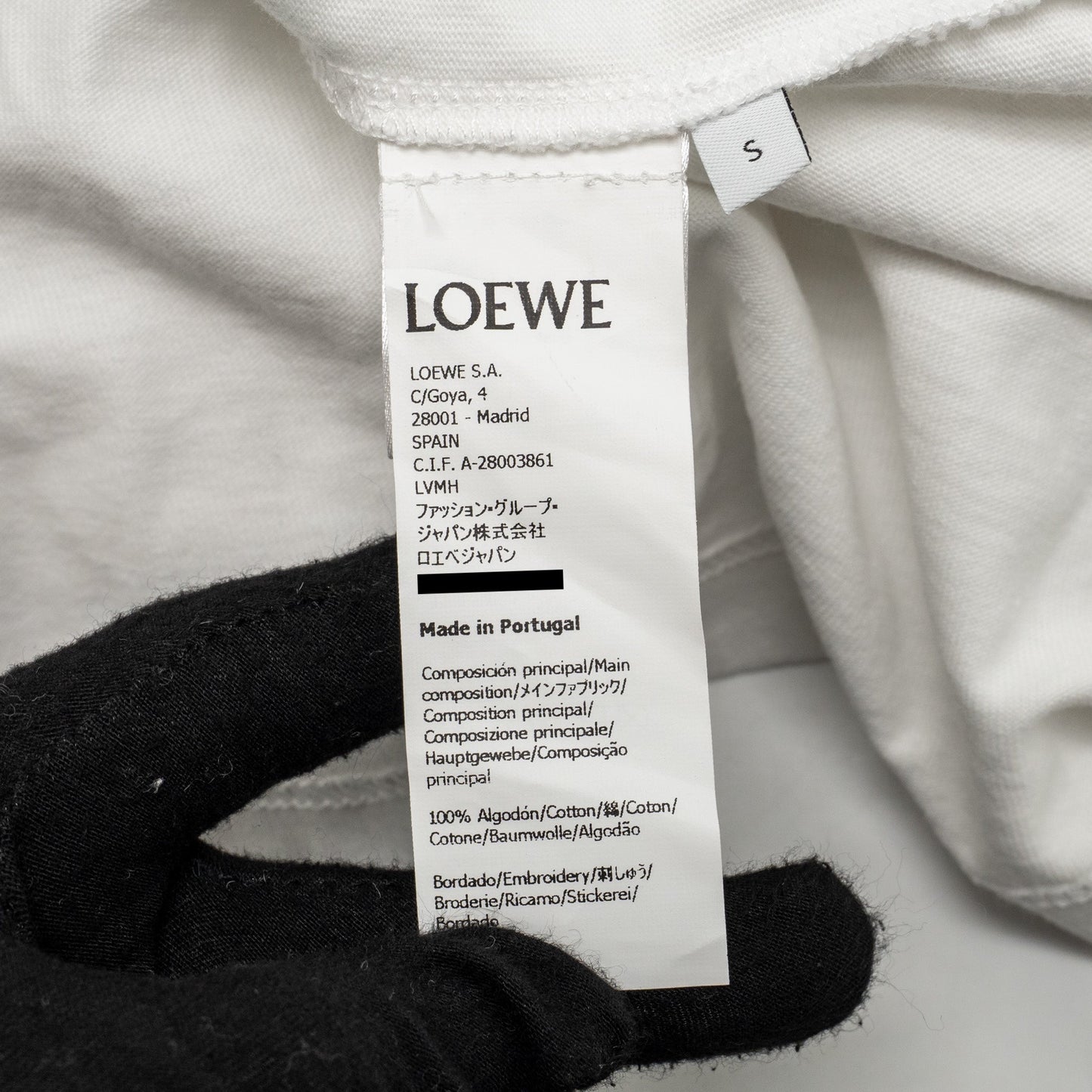 Loewe Size S Nail Polish T-shirt Cotton White/Multicolour