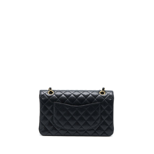 Chanel Medium Classic Double Flap Bag Caviar Black GHW (Microchip)