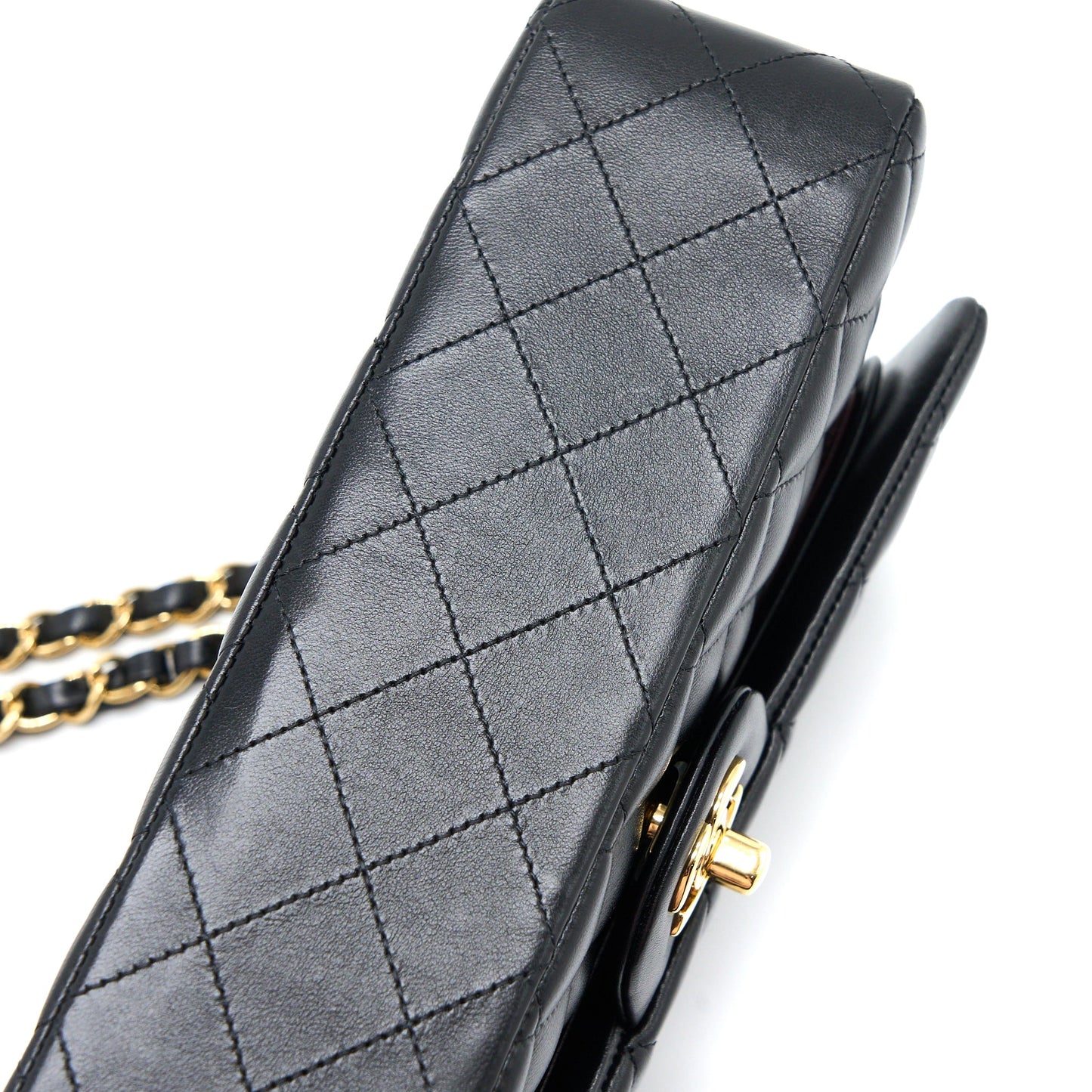 Chanel Medium Classic Double Flap Bag Lambskin Black GHW