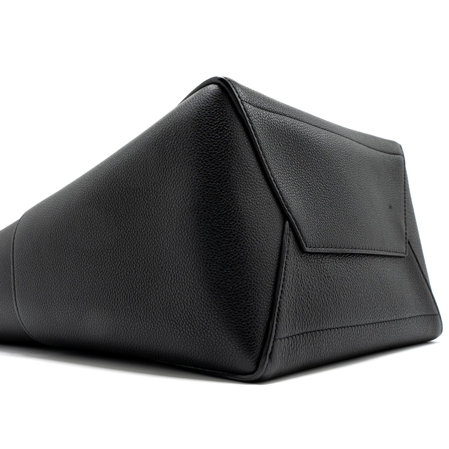 Celine Sangle Bucket Bag Grained Calfskin Black GHW