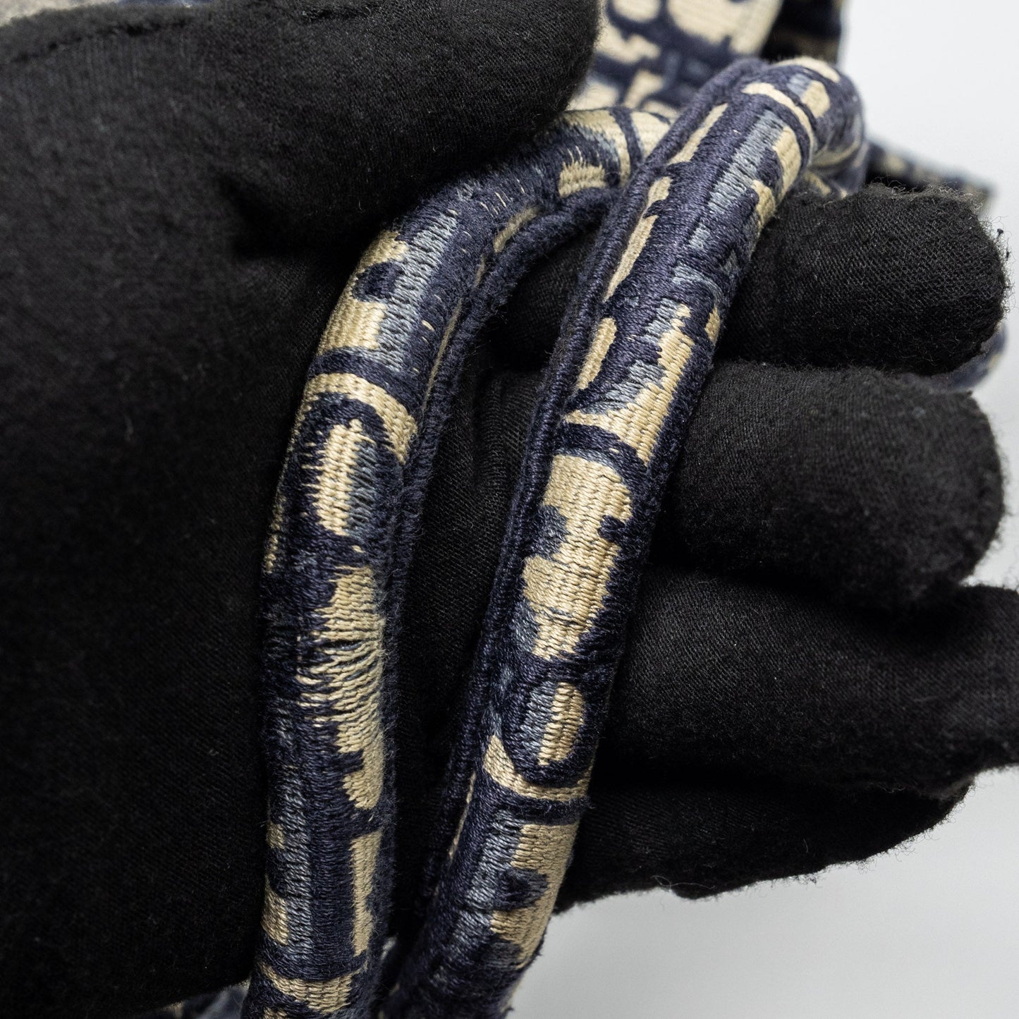 Dior Large Book tote blue oblique EMBROIDERY