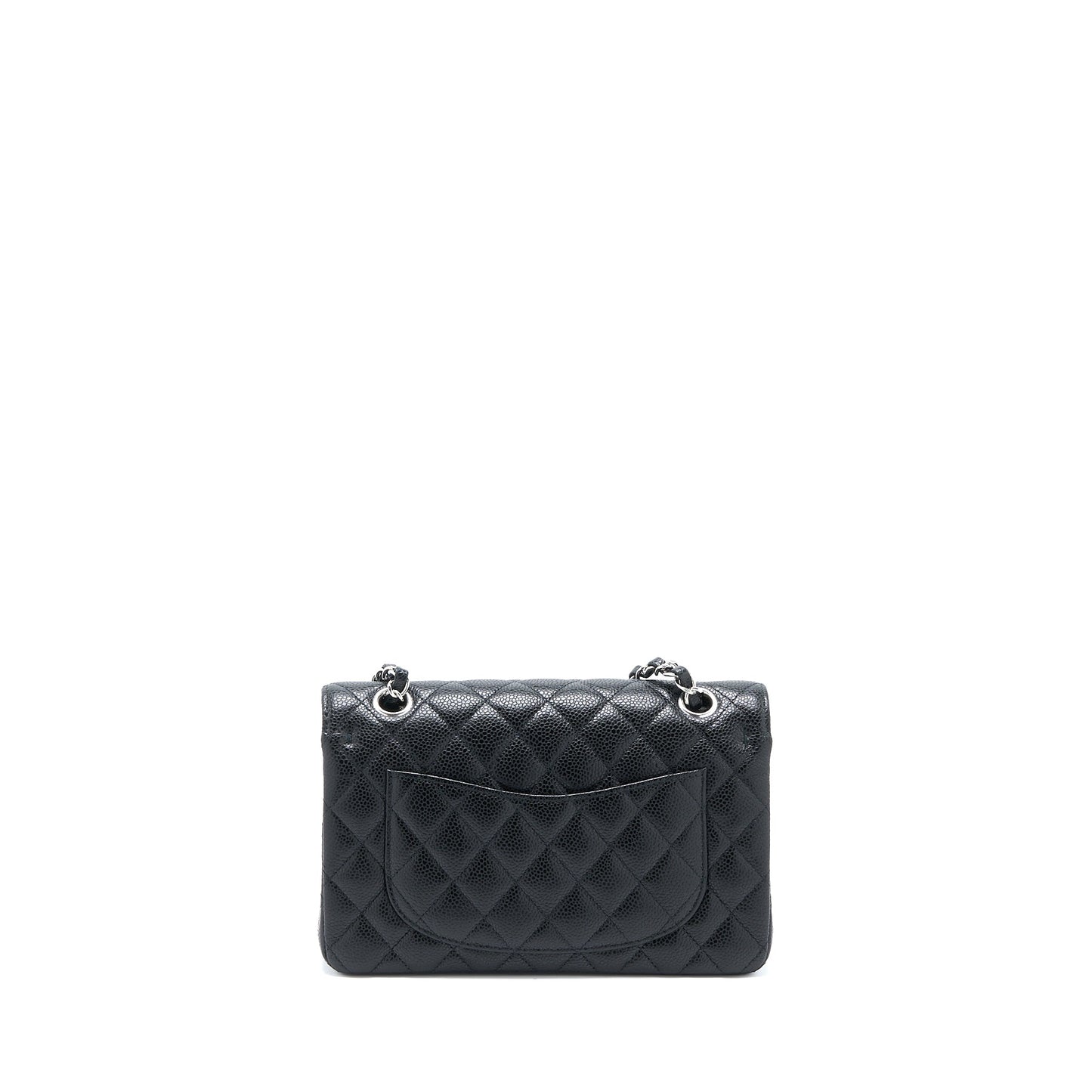 Chanel Small Classic Double Flap Bag Caviar Black SHW (Microchip)