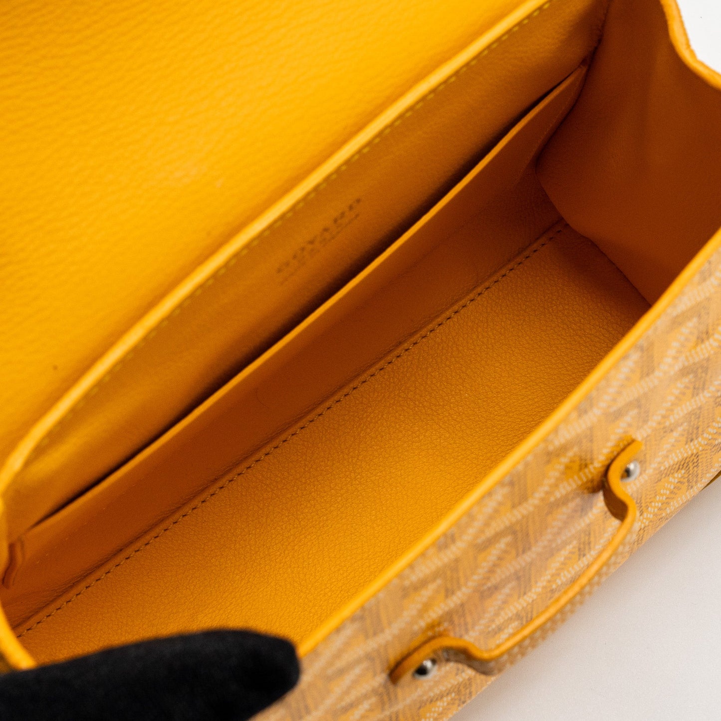 GOYARD mini Saigon canvas yellow SHW