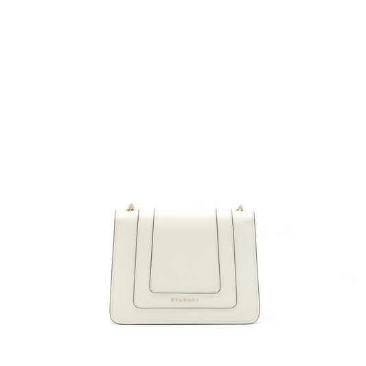 Bvlgari Serpenti Cross Body Bag White