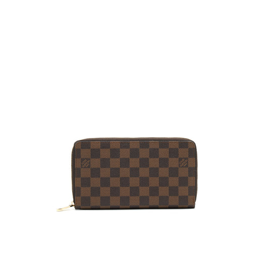 LOUIS VUITTON Zippy Wallet Damier Ebene Canvas